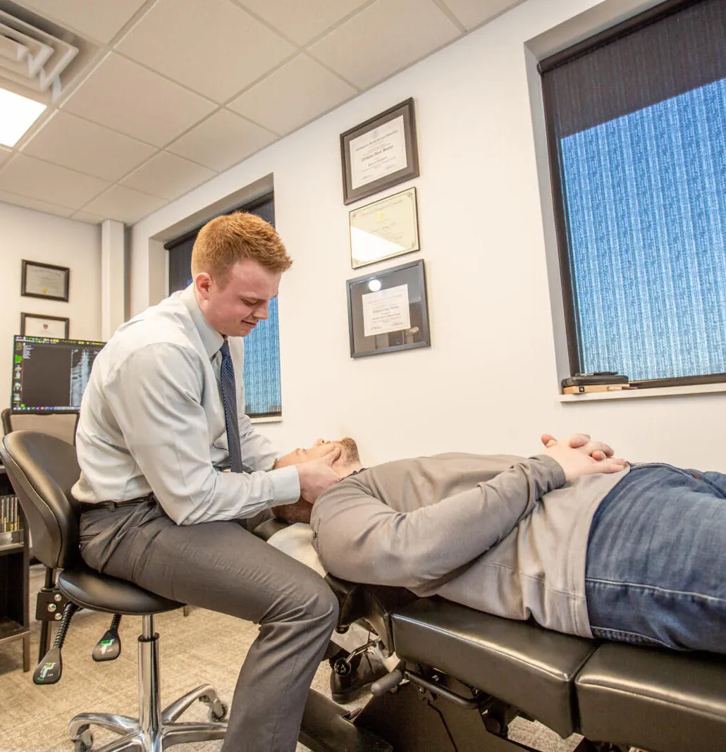 Dr. Andrew Jahner attend to patient auto accident treatment